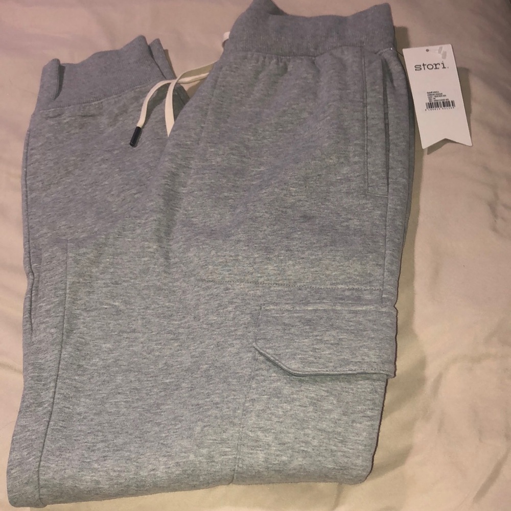 NEW STORI Embark mens jogger Heather Ash Gray